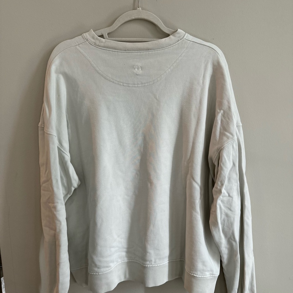 - Anine Bing White Crewneck Sweater with Los Angeles Print - Picture 7 of 10